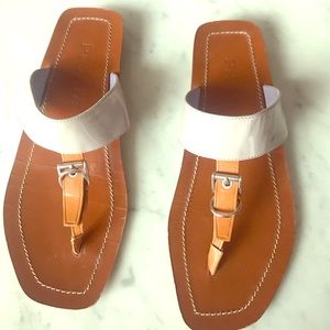 Prada Patent Flat Thong Sandals